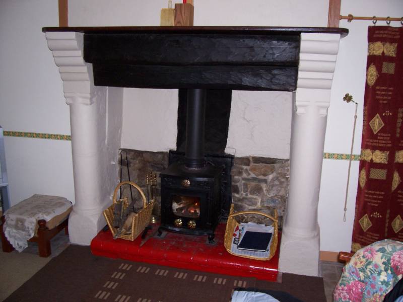 The grand fireplace